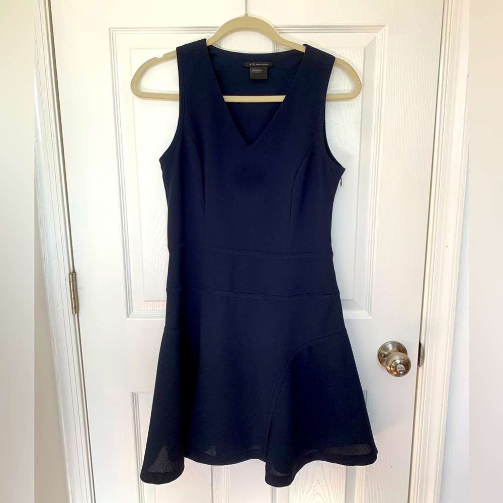 Navy Fit and Flare Armani Exchange Dress Size 6